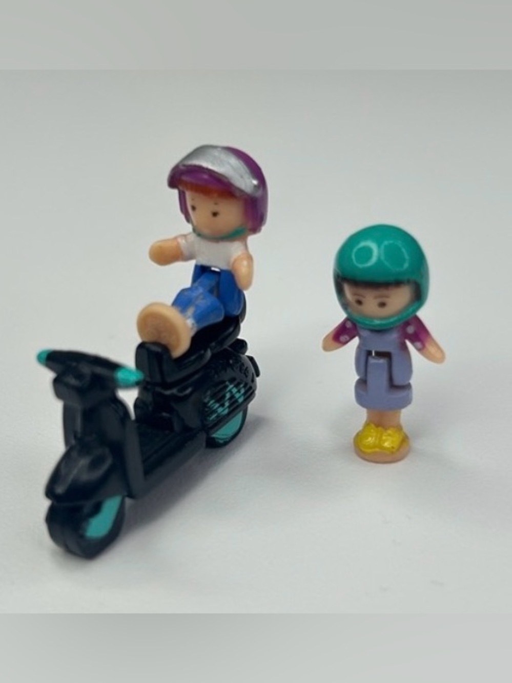 Vintage Polly Pocket Scooter Fun 1994 Little Lulu Midge & Scooter